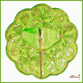 Blended Thread Sitara Stone Work Green Poshak